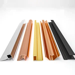 Furniture Hardware Home Decoration High Glossy Indoor Aluminum Profile Gold Corner Line