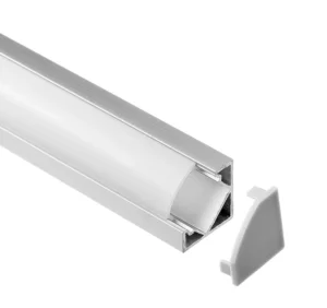 GL 1203 Triangular LED Profile 6063 T3 T8 Aluminum Alloy 18.1mm x 18.1mm 1m 2m Surface Mounted Corner Linear Light LED Profile
