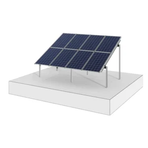 Galvanized Steel Fixed Photovoltaic Bracket Solar Panel Ground System Frame