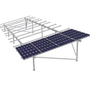 Galvanized Steel Photovoltaic PV Solar Panel Ground Mounting System Brackets Mounting Racks