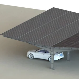 Galvanized Steel Solar Carport Bracket System Heavy Duty Cantilever Design 60m/s Wind Resistance 1.2KN/m Snow Load for