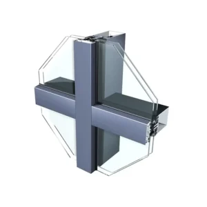 Glass Curtain Wall Customized Aluminum Frame Profile for Curtain Wall System Application