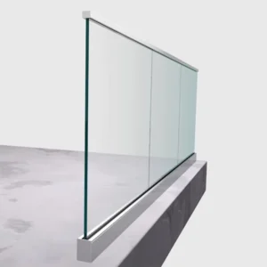 Glass Railing Slot Pipe Accessories Aluminium U Channel Clear Laminated Outdoor Balcony Designs Floor Mounted