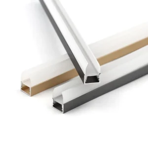Glass Shelf Lighting Kit H Shape LED Profile with Homogeneous PC Cover Easy Mounting 12V/24V