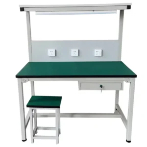 Good Quality Anti Static Workbench One Side and Two Sides Assembly Line with LED Light for Workshop Production
