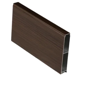 Grain Wood Finish Aluminium Profiles Wood Color Imitating Wood Cabinet Aluminum Profile Custom Outdoor Pergola Profile