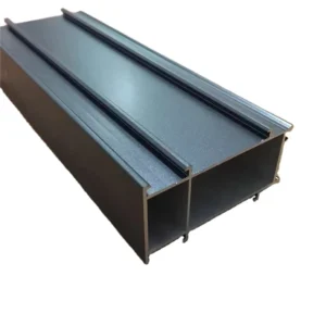 Gray Shining Powder Coated Furniture Aluminium Profiles