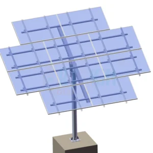 Grid Rack Ground Pipe Brackets Mount Structure Solar Panel Mounting Single Pole Plates Galvanized Mounting Brackets