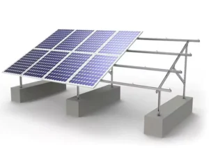 Ground Mount Solar Panel Bracket System Heavy Duty Corrosion Resistant Aluminum Frame for Rugged Terrain Large PV Farms