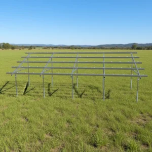 Ground Mount Solar Panel Racking System Solar Ground Bracket Kit Stainless Steel Aluminum Construction 25 Year Durability
