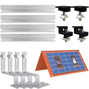 Ground Mounting Photovoltaic Solar Bracket Mounting System with Steel and Aluminum Alloy Anti Corrosion Rail