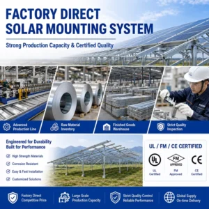 Ground Solar Mounting Frame with Steel Channels and Slotted C Channel Supplier