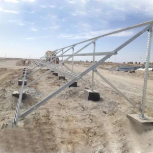 Ground Solar Panel Mounting Stand Bracket PV Photovoltaic Panel Support Structure Hot Dip Galvanized High Wind Load 56M S Snow