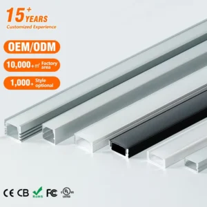 Hanging Rectangular Ceiling Lighting Aluminum Alloy Extrusion Housing Anodized
