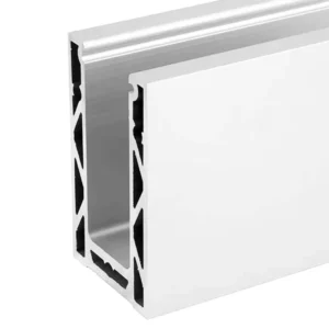 Heavy Duty Aluminum Base Shoe U Channel Profile for Glass Railing Balcony Stair Outdoor Glass Balustrade System