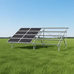 Heavy Duty Solar Ground Mount System Aluminum Racking Structure for PV Panel Support