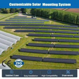 Heavy Duty Solar Ground Mount System Custom Size Factory Supply Solar Panel Ground Mount Kit Factory Custom Design