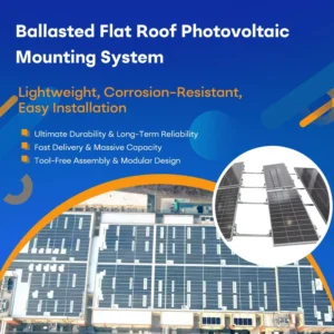 Heavy Duty Solar Panel Mounts Bracket Ballasted Photovoltaic Flat Roof Solar Panel Mounting Bracket for Solar Farms
