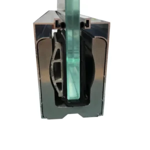 Heavy U Channel Stainless Steel and Aluminum Modern Balcony Glass Railing Accessories for Outdoor Staircase Villa and Mall