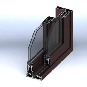 High Efficiency 6000 Series Aluminum Doors Windows Wood Grain Transfer Welding Bending Services High Lighting Strong Ventilation