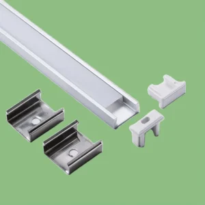 High Performance Modern LED Aluminum Strip Profile Anodized Finish Easy Installation for Indoor Shelf Display Diffuser