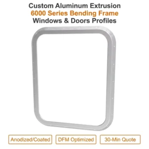 High Precision Custom 6000 Series Bending Frame Windows And Doors Profiles Aluminum Extrusion