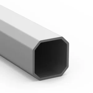 High Quality 6000 Series Aluminum Alloy Profiles Square Hole Octagonal Column Upright Pole Exhibition Stands Anodized Surface