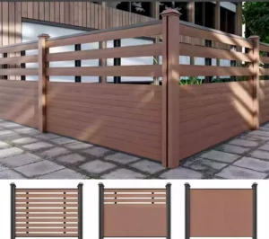 High Quality 6000 Series Aluminum Railing Profiles with Wood Aesthetic for Indoor Outdoor Use Cutting Bending Welding Services