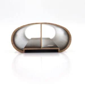 High Quality 6063 Aluminum Alloy Wood Grain Handrail Face Tube Customizable Aluminum Profile