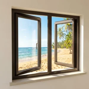 High Quality Aluminum Alloy Casement Swing Windows Energy Efficient Soundproof Superior Ventilation Unobstructed View Energy