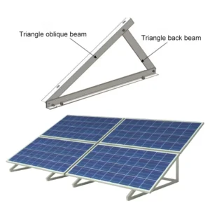 High Quality Aluminum Flat Roof Triangular Solar Panel Support Frame for Roof Mounting System