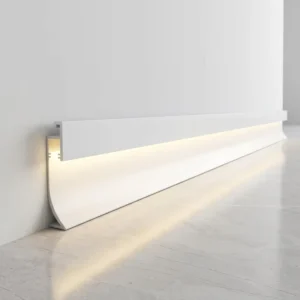 High Quality LED Aluminum Skirting Profile Easy Installation Light Strip Baseboard for Hotel Indoor Engineering Decoration