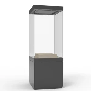 High Quality Transparent Glass Museum Display Cabinet with Customizable Multi-Function Shelves for Exhibition Purposes