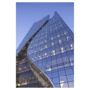 High Rise Building Energy Efficient Double Glazed Curtain Wall System Insulated Glass Facade Curtain Wall System