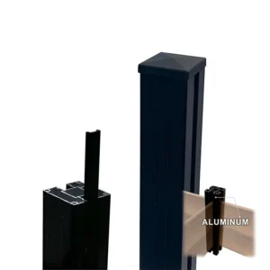 High Strength 6000 Series Aluminum Railing Profiles with Wood Aesthetics for Secure Outdoor Fencing Welding & Bending Services