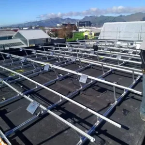 High Strength Adjustable Solar Panel Ground Rack Mount Bracket Flat Roof PV Mounting Support Structure System
