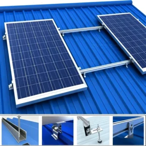 High Strength Framed Aluminum Alloy Steel Structure Anodized Surface Wind Load CE Certified Waterproof Solar Mounting System