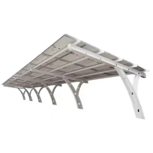 High Strength I Beam Steel Solar Carport Bracket Corrosion Resistant Galvanized PV Panel Mounting Support Frame