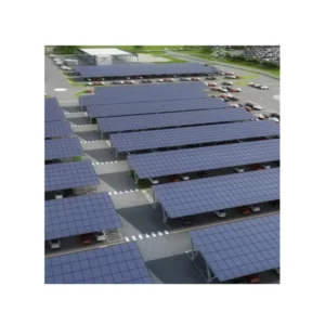 High Strength Solar Panel Steel Carport Frame for Car Parking Prefab Garage Solar Panel Installation