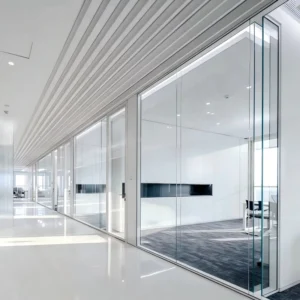 High Transmittance Glass Office Partition Wall Glass Room Dividers Modular Partition Wall Panel for Office Wall Partition