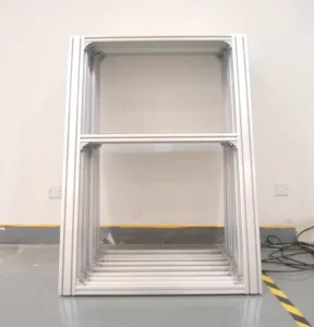 High Visibility Custom Aluminium T-Slot Profile Framing Lean Production Safety Guard Enclosure