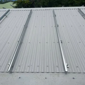 Home Solar Aluminum Stainless Steel Rail Mounting Brackets For Corrugated Roof Solar Panels With Up To 130mph Wind Load