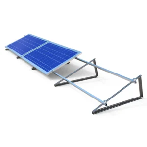 Hot Dip Galvanized Steel Frame Solar Panels Racking Bracket Adjustable Triangle Structure for Flat Roof