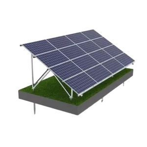 Hot Dip Galvanized Steel Solar Panel Ground Mounting System with Anodized Finish Easy Install 60m s Wind Load 30psf Snow Load