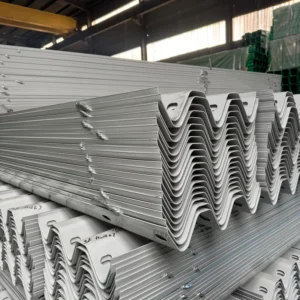 Hot Dip Galvanized Traffic Safety Guardrail Anti Corrosion Durable Long Service Life Customizable Height and Length