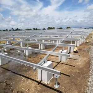 Hot dip Galvanized Photovoltaic Bracket Zinc Aluminum Magnesium Alloy Solar Installation System