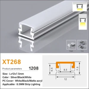Household Long-Lasting Architectural Aluminum Profiles for LED Lights Living Room