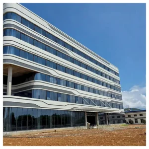 Hurricane Impact Safety Tempered Glass Curtain Wall with Aluminium Profile Heat Insulation for Commercial
