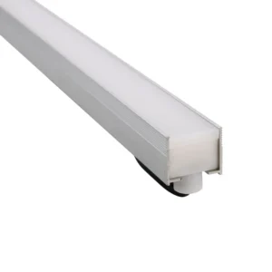 IK10 Outdoor Recessed Aluminum LED Profile, PMMA, One Body Extrusion, IP67 Linear Light