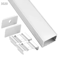 IP65 Plastic PVC LED Profile Strip Light LED Aluminum Extrusion With Diffuser Cover Aluminum LED Extrusion Profile